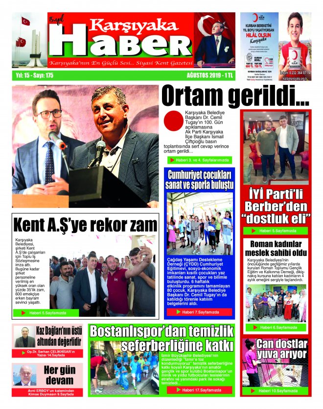 Karşıyaka Haber Gazetesi Ağustos 2019