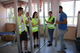 Mavişehir Rotary, Lamia Karer Ortaokulu'nun tadilatına başladı