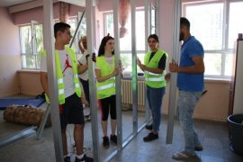 Mavişehir Rotary, Lamia Karer Ortaokulu'nun tadilatına başladı