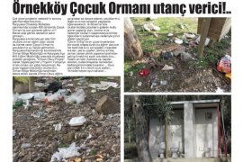 Örnekköy Çocuk Ormanı utanç verici!..