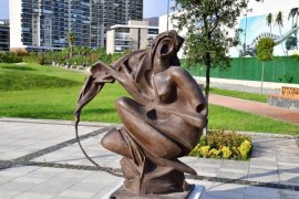 Heykel Çalıştayı’nda üretilen eserler Mavişehir Halk Park'ta