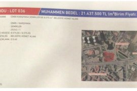 Mavişehir'deki arsayı Karşıyaka Belediyesi aldı