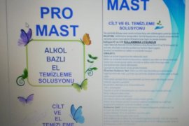 Karşıyaka Halk Eğitim Müdürlüğü'ne dezenfektan bağışladı...