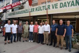 Kaymakam Demir Karşıyaka’daki Karadenizlileri ziyaret etti