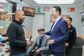 İsmail Çiftçioğlu Örnekköy'ü dolaştı