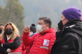 Orman yangınları söndürmeye Karşıyaka Kızılay’dan destek