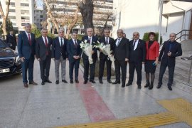 Yargıtay Başkanı ve Yargıtay Cumhuriyet Başsavcısı Karşıyaka Adliye Sarayı’nı ziyaret etti