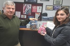 Atık piller teslim edildi