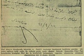Gazi Paşa'nın Fikri Altay için imzaladığı tarihi vesika