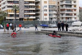 Kanocu çifti Çanakkale'ye Başkan Tugay uğurladı