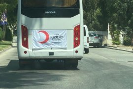 Türk Kızılay Karşıyaka ekibi yangın söndürme desteğine gitti