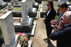 Yeni başkan Dr. Tugay, ilk başkanın mezarını ziyaret etti...