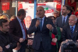 Cemil Tugay, Cumhuriyet ve İnönü mahallelerinde seçim ofisi açtı