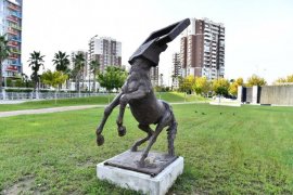 Heykel Çalıştayı’nda üretilen eserler Mavişehir Halk Park'ta