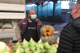 Tarım Müdürü Üngür Organik Pazarı denetledi...