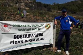 Bostanlıspor yanan alanı ağaçlandırıyor