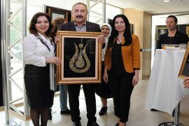 Halk Eğitim Tezhip Yıl Sonu Sergisi açıldı