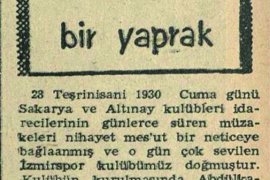 1924 Yılı Yarı Finali Karşıyaka Stadı'nda