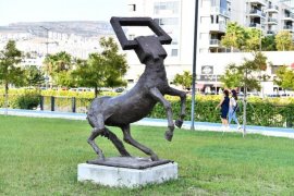 Heykel Çalıştayı’nda üretilen eserler Mavişehir Halk Park'ta