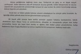 Karşıyaka'da Gökhan Şensan istifa etti