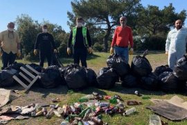 Evde kal diyoruz ama, piknik alanının hali böyle...