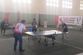 Masa Tenisinde Karşıyaka Kaymakamlık Kupası yapıldı
