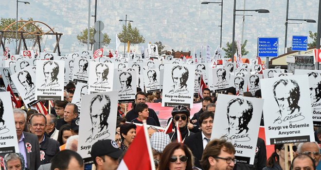  İzmir ''Ata’sı için'' yürüyecek 