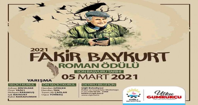 Fakir Baykurt Roman Ödülü başvuruları için geri sayım başladı