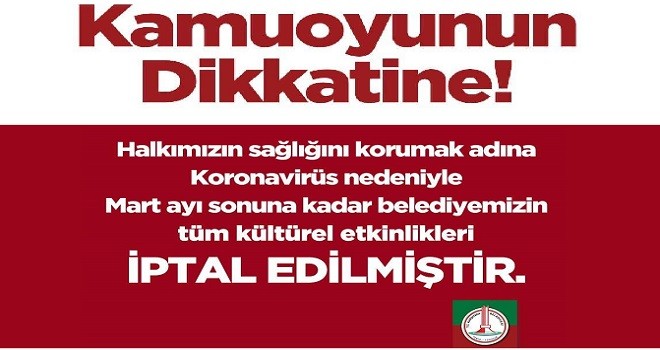 Karşıyaka Belediyesi'nden iptal kararı