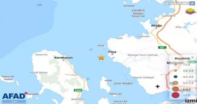 İzmir'de deprem korkuttu