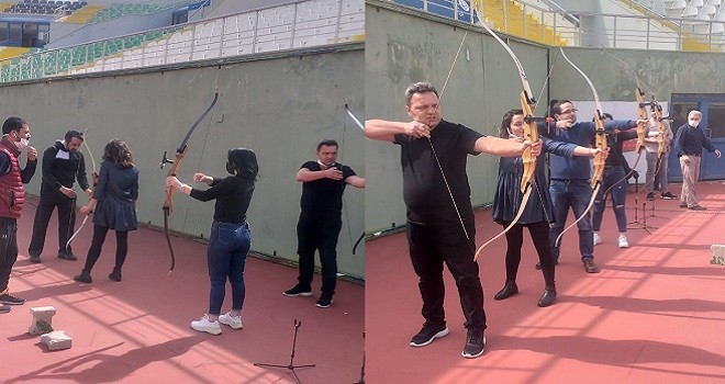 Karşıyakalı nüfusçular Okçuluk Turnuvasına hazırlanıyor