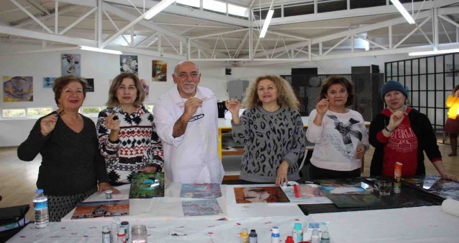 Bilge çınarlara camaltı boyama...