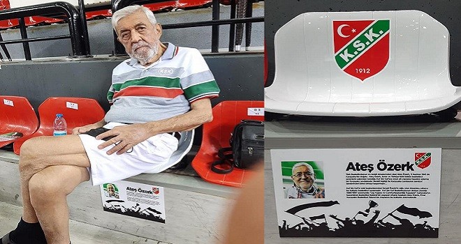 Ateş Özerk'in koltuğu adına tahsis edildi...