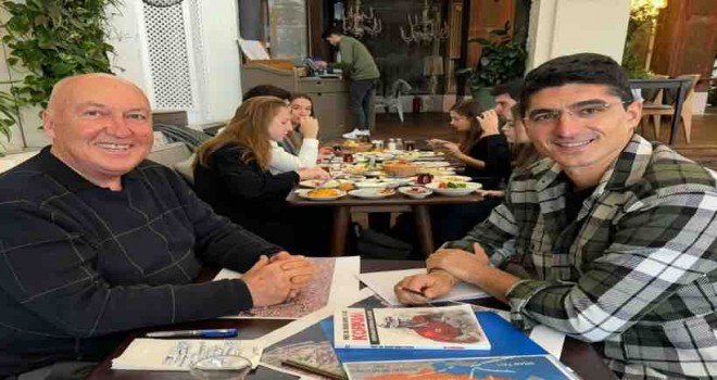 CHP'li Feroğlu, Prof. Dr. Ahmet Ercan'la buluştu: Hocamızdan söz aldık