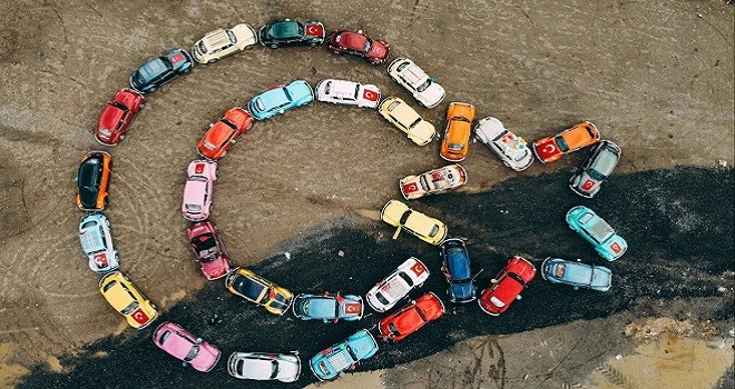 Karşıyaka'dan Vos Vos konvoyu geçti.....