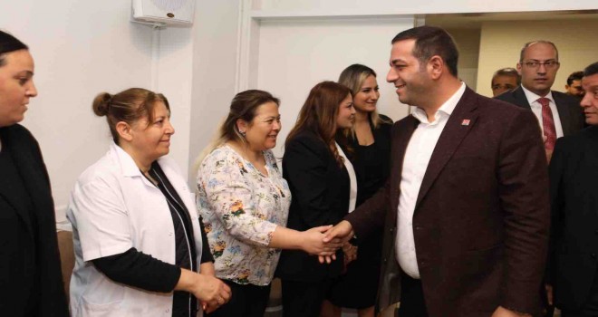 Başkan Erman Uzun belediye personeliyle bayramlaştı