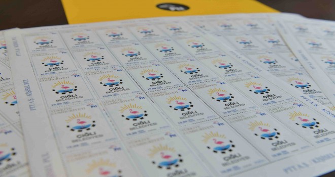 Çiğli Belediyesi'nden belediye logolu pul