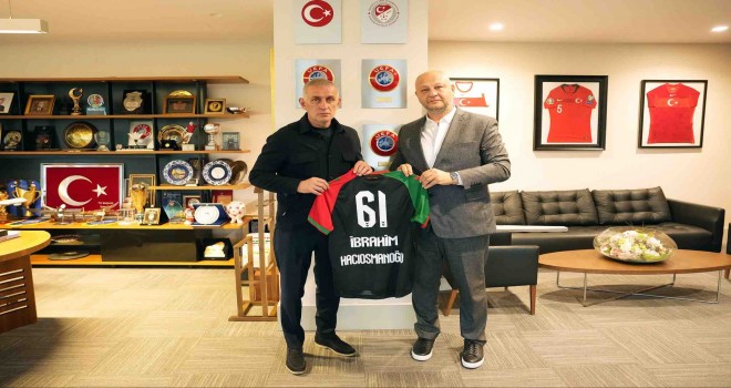 Aygün Cicibaş'tan TFF Başkanı Hacıosmanoğlu’nu ziyaret