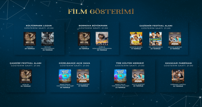 Uluslararası İzmir Film Festivali gösterim takvimi açıklandı