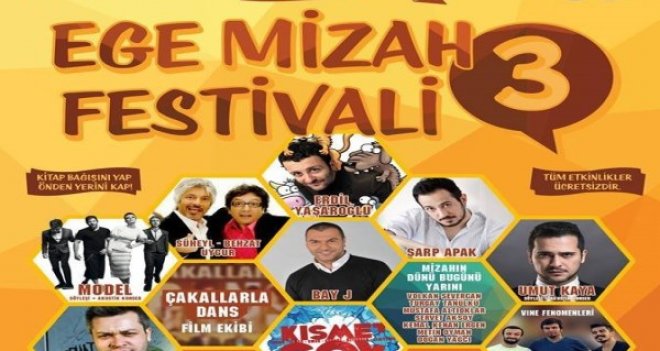 3. Ege Mizah Festivali” başlıyor