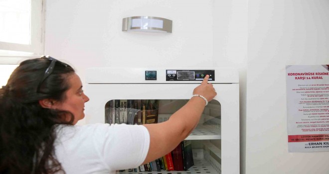 Buca Belediyesi Kütüphanesi’nde özel sterilizasyon önlemi
