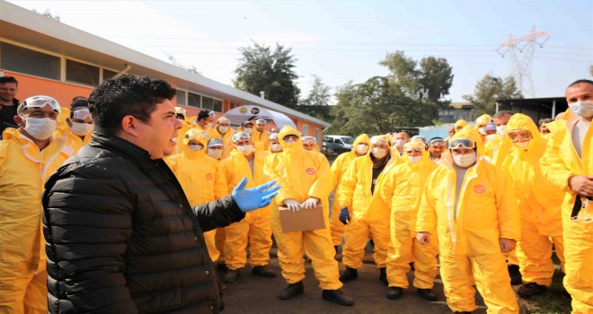 Buca'da Covid-19 ekibine 400 TL moral primi