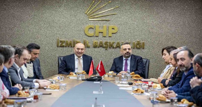 Başkan Soyer'den Başkan Aslanoğlu'na ziyaret