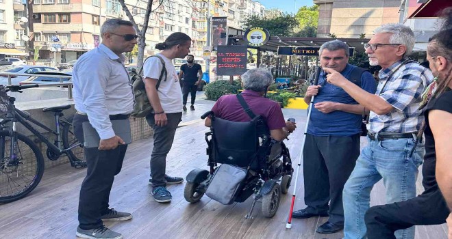 İzmir sokaklarının erişilebilirliği test edildi