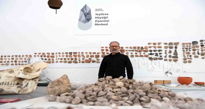 Yeşilova Höyüğü’nde balıkçı ağı bulundu