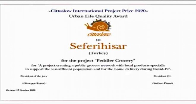 “En İyi Kentsel Yaşam Kalitesi Ödülü” Seferihisar’ın