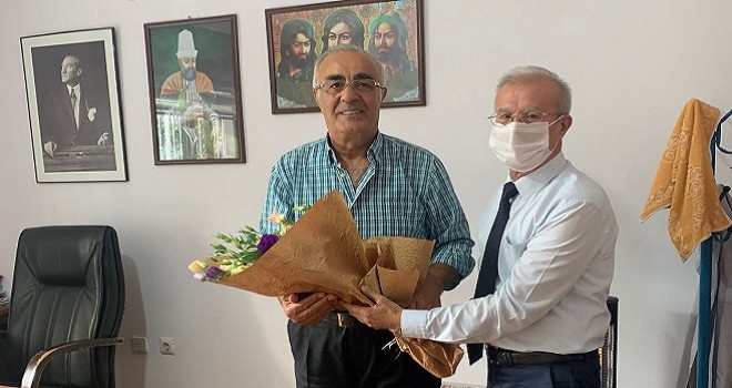 Karşıyaka Müftüsü Gürler, Cem Evi Başkanını ziyaret etti