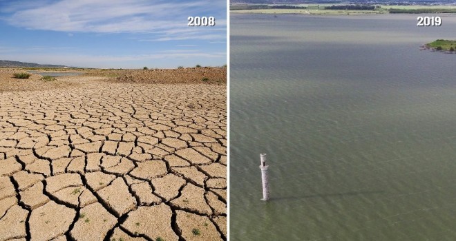 Tahtalı Barajı'nda bahar bereketi
