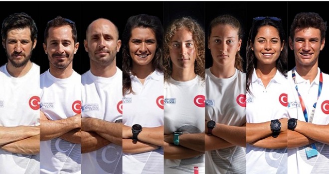 Yelkende 8 sporcu ile Olimpiyattayız...