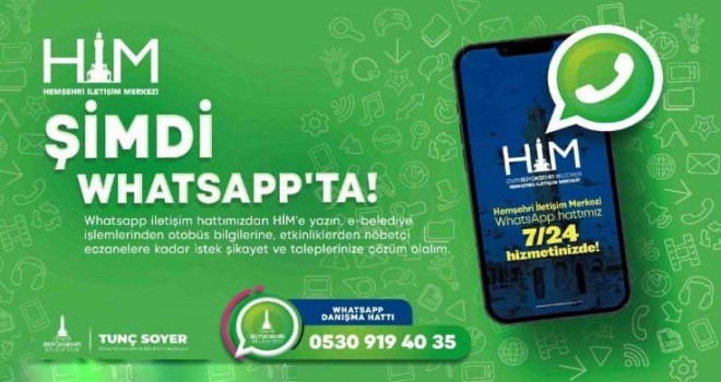 İzmir Büyükşehir Belediyesi artık WhatsApp’ta